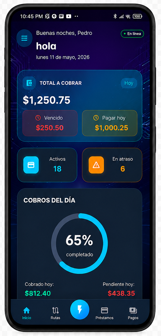 Credidata Cloud — app móvil cobrador